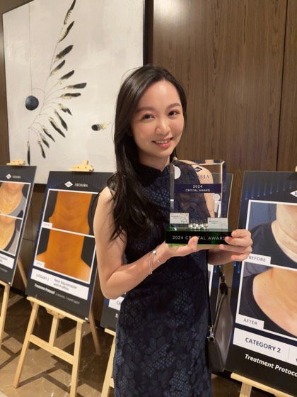 LUNA Clinic receiving the 2024 Crystal Award
